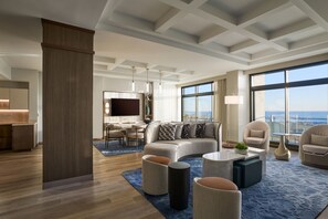 جناح - غرفة نوم واحدة - لغير المدخنين - بمنظر للمحيط (Balcony) | أغطية فراش متميزة وألحفة محشوة بالريش وأسرّة بطبقة علوية مريحة
