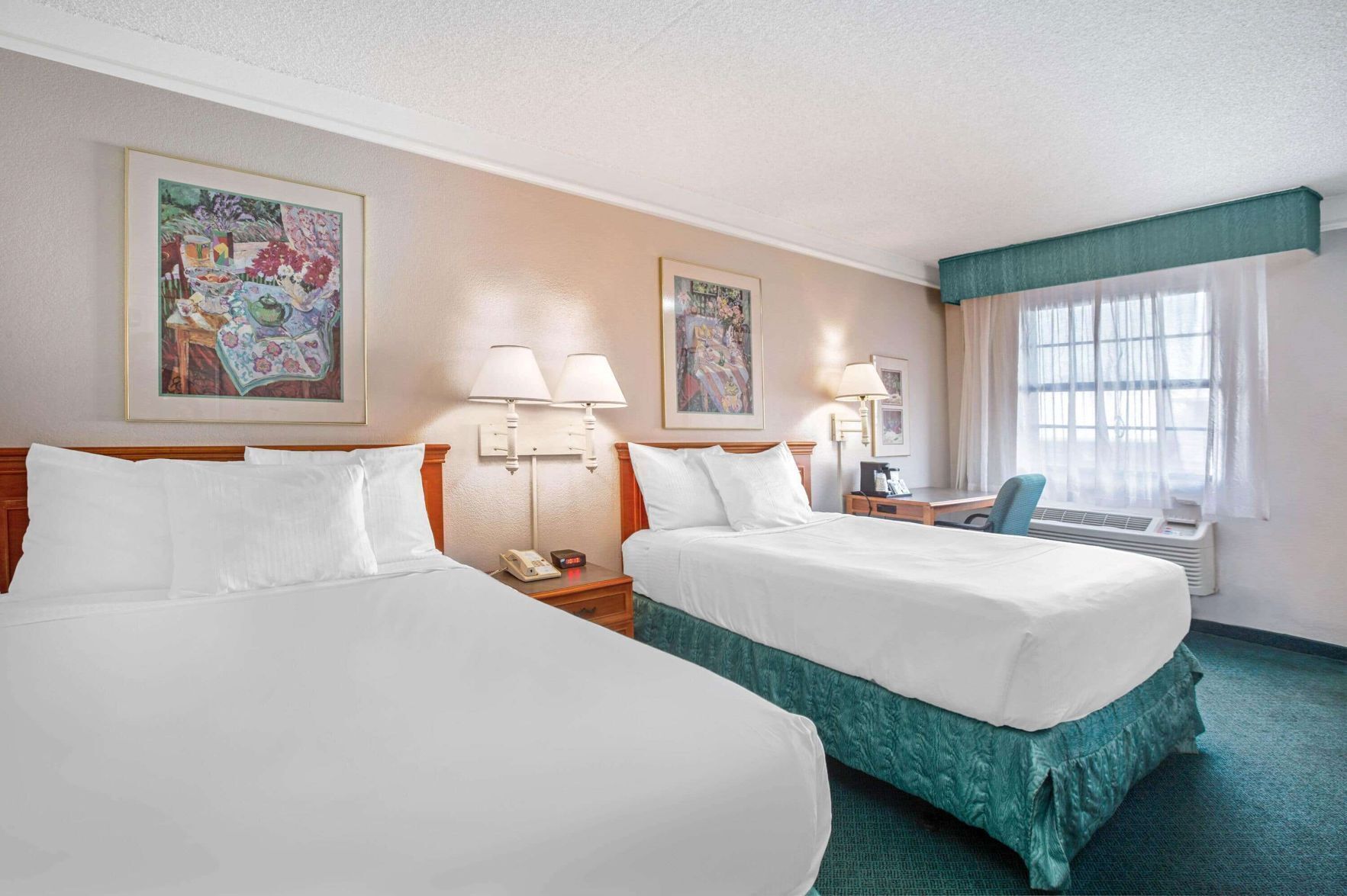 Premium bedding, individually furnished, desk, laptop workspace