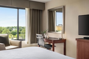 Premium bedding, pillow-top beds, desk, soundproofing