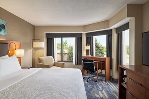 Premium bedding, pillowtop beds, desk, soundproofing