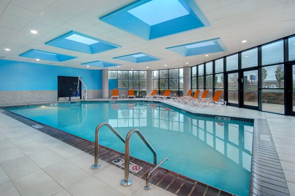 Indoor pool, open 6:00 AM to 11:00 PM, sun loungers