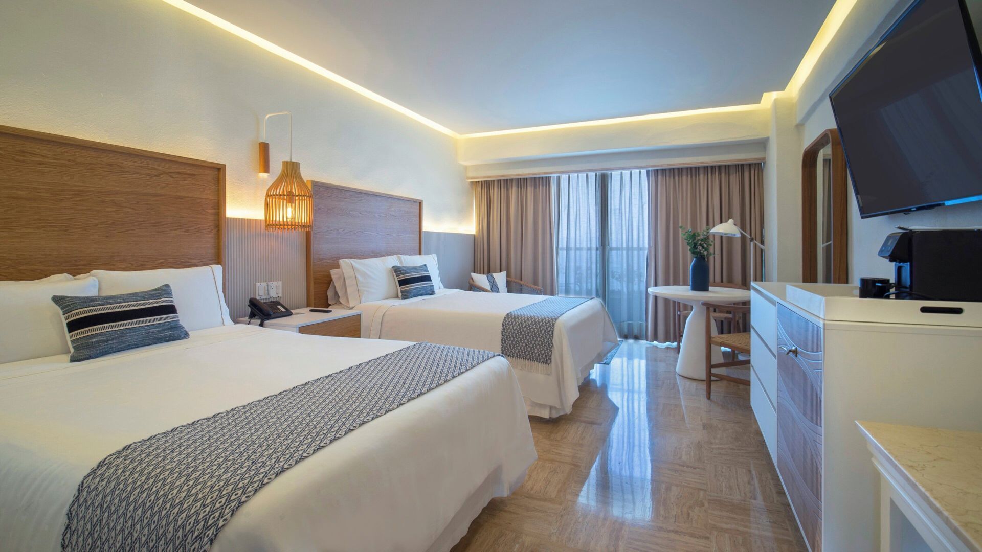 Minibar, in-room safe, desk, blackout drapes