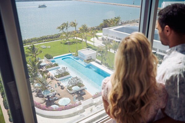 Vue sur la campagne depuis l’hébergement