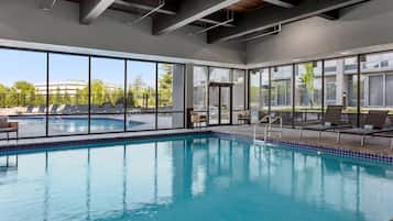 Indoor pool, seasonal outdoor pool