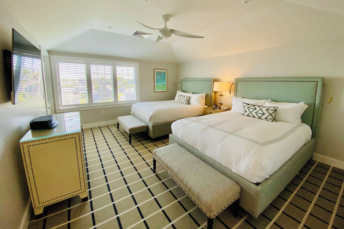 Suite, 2 Queen Beds, Ocean View (Master) | Premium bedding, minibar, in-room safe, iron/ironing board