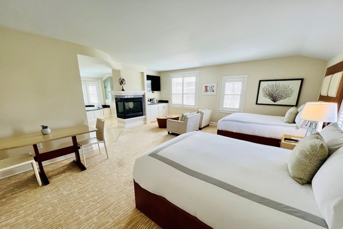 Suite, 2 Queen Beds (Spa) | Premium bedding, minibar, in-room safe, iron/ironing board