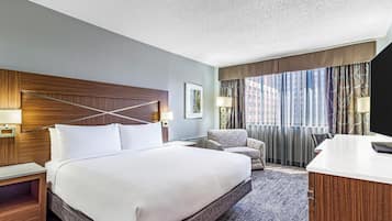 Premium bedding, down duvets, pillow-top beds, in-room safe