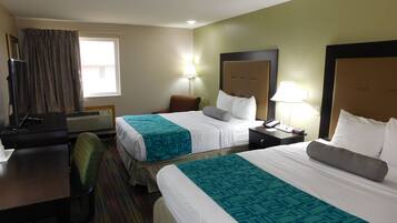 Habitación, 2 camas Queen size, para no fumadores | Cortinas blackout, cunas gratuitas, wifi gratis y ropa de cama