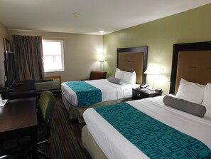 Room, 2 Queen Beds, Non Smoking | Blackout curtains, free cots/infant beds, free WiFi, bed sheets