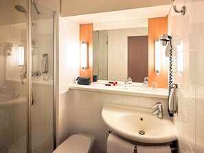Premium bedding, pillow-top beds, desk, laptop workspace