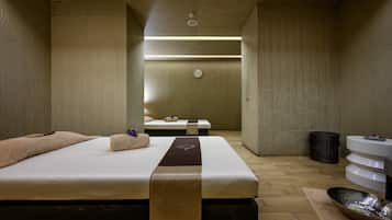 Couples treatment room(s), steam room, body treatments, aromatherapy