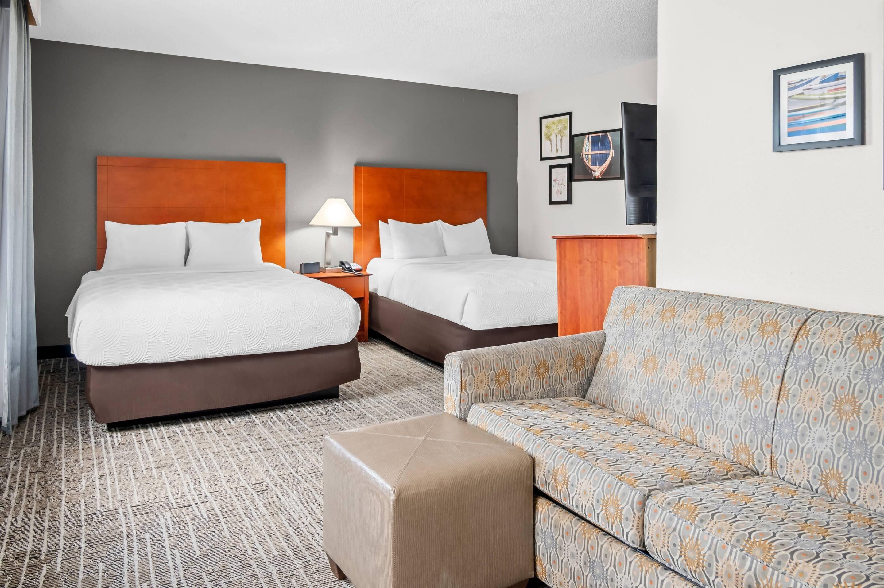 In-room safe, iron/ironing board, free cribs/infant beds, free WiFi