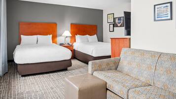 In-room safe, iron/ironing board, free cribs/infant beds, free WiFi