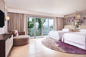 Club Room, 2 Single Beds, Tower (Balcony) | Premium bedding, down duvets, pillow-top beds, minibar