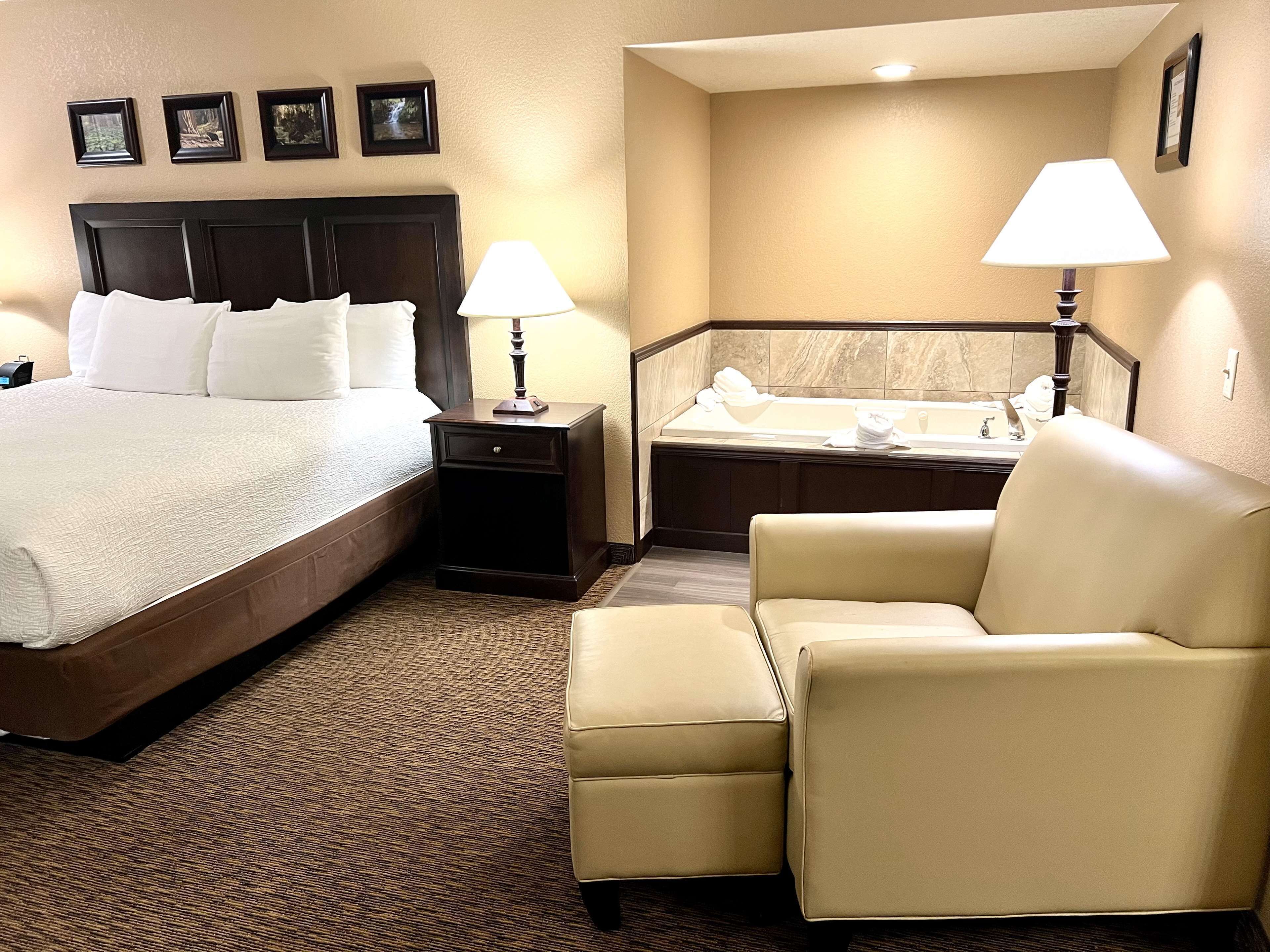 スタンダード ルーム キングベッド 1 台 禁煙 ジェットバス | 高級寝具、デスク、ノートパソコン用作業スペース、遮光カーテン