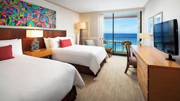 Mailani Premier Ocean 2 Double, Oceanfront, High floor | 1 bedroom, hypo-allergenic bedding, down comforters, in-room safe