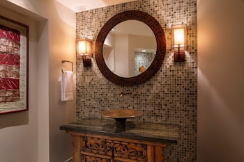Suite, 1 Bedroom, Oceanfront (Historic Wing or Mailani Tower) | Bathroom | Designer toiletries, hair dryer, bathrobes, slippers at The Royal Hawaiian, a Luxury Collection Resort, Waikiki