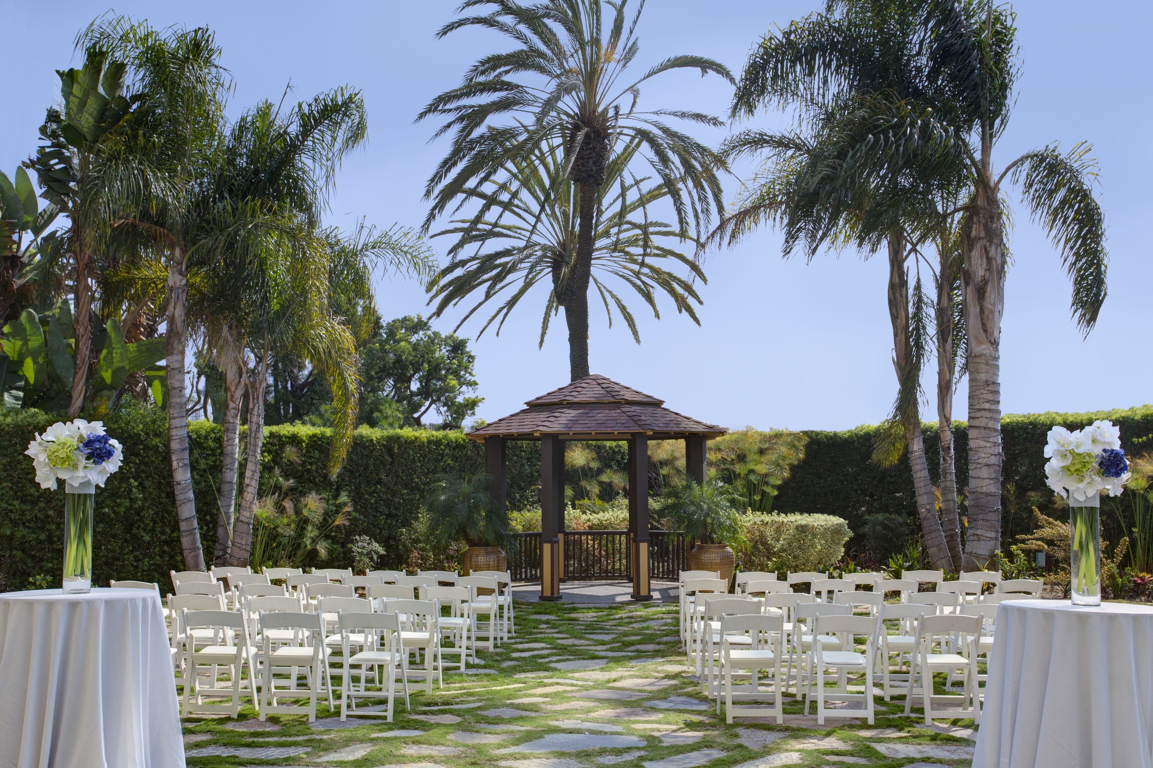 outdoor wedding area