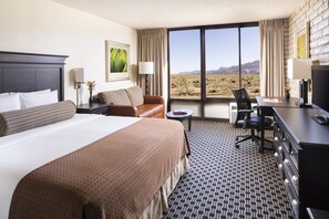 Laptop workspace, blackout drapes, iron/ironing board, Internet