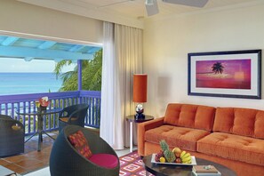 Ocean View, 1 Bedroom Suite | Living room | Flat-screen TV