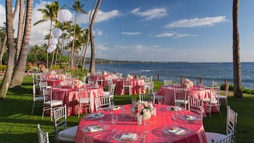 Zona para bodas al aire libre