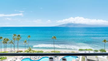 On the beach, beach towels