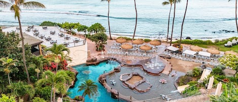 6 outdoor pools, pool cabanas (surcharge), pool umbrellas
