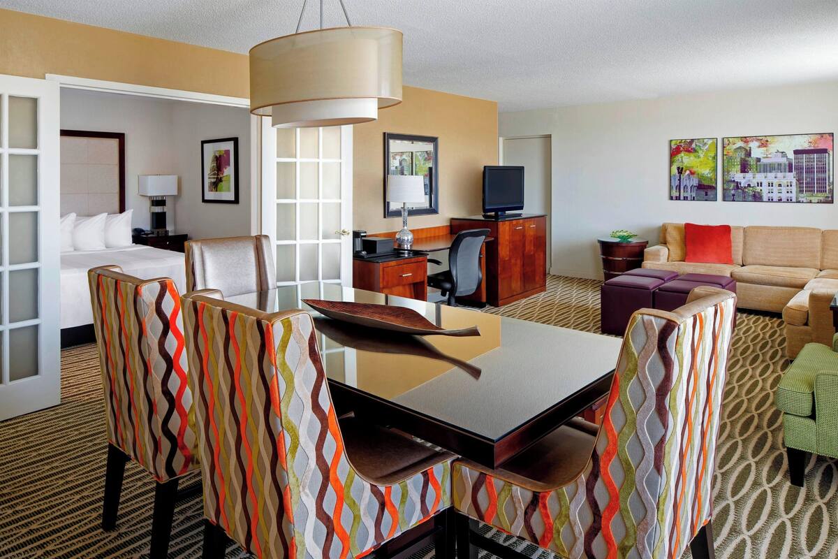 1 bedroom, premium bedding, desk, iron/ironing board