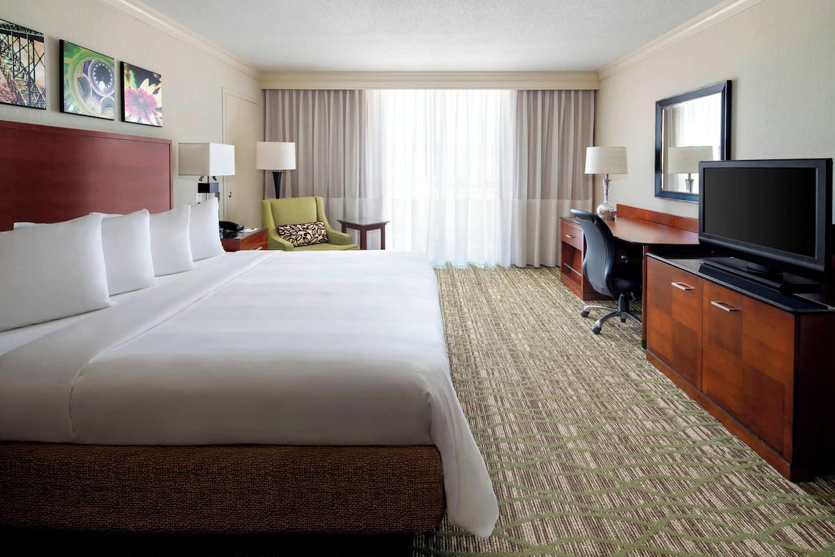 deluxe room, 1 king bed, non smoking | 1 bedroom, premium bedding, desk, iron/ironing board