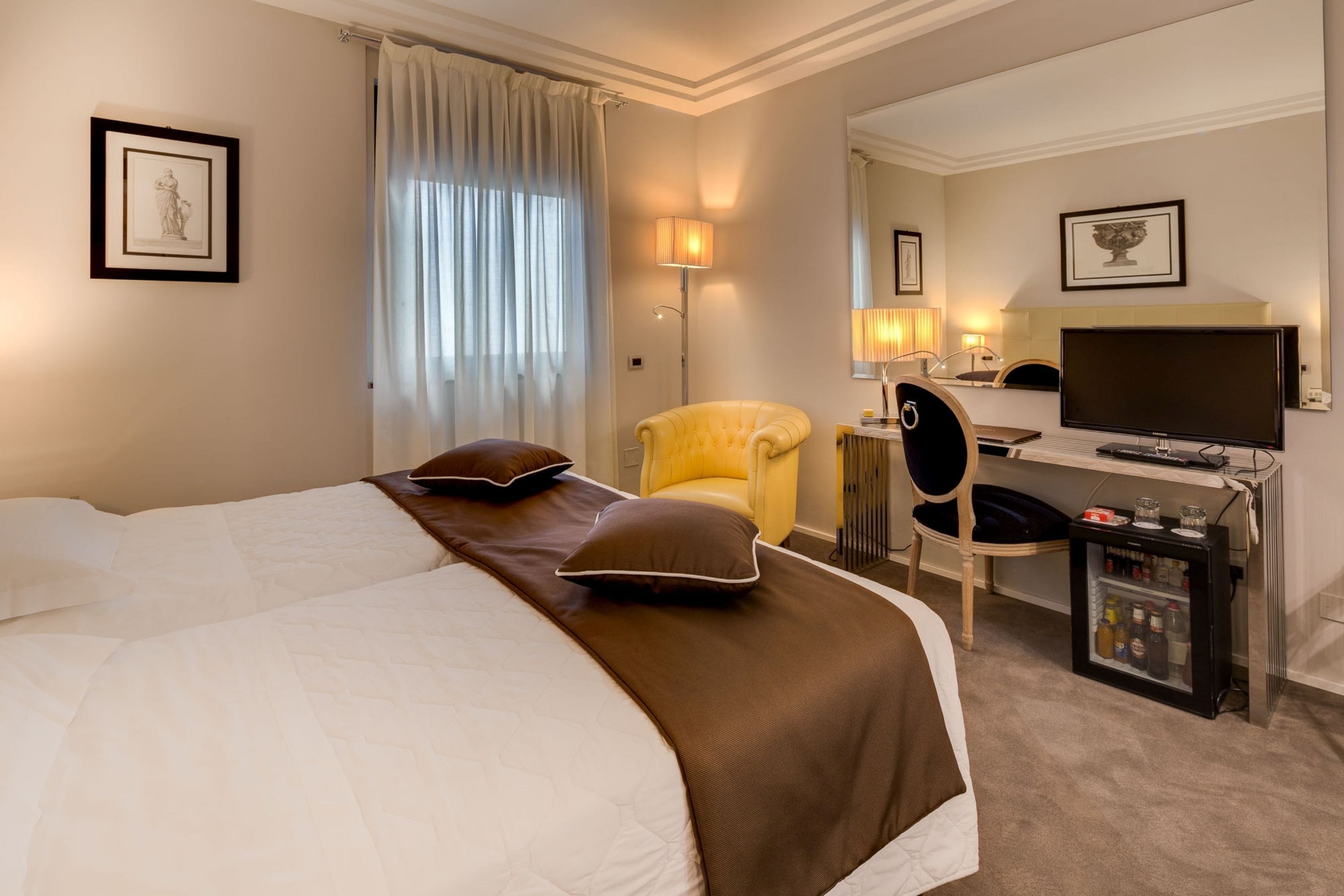 classic double or twin room | 1 bedroom, hypo-allergenic bedding, down duvets, minibar