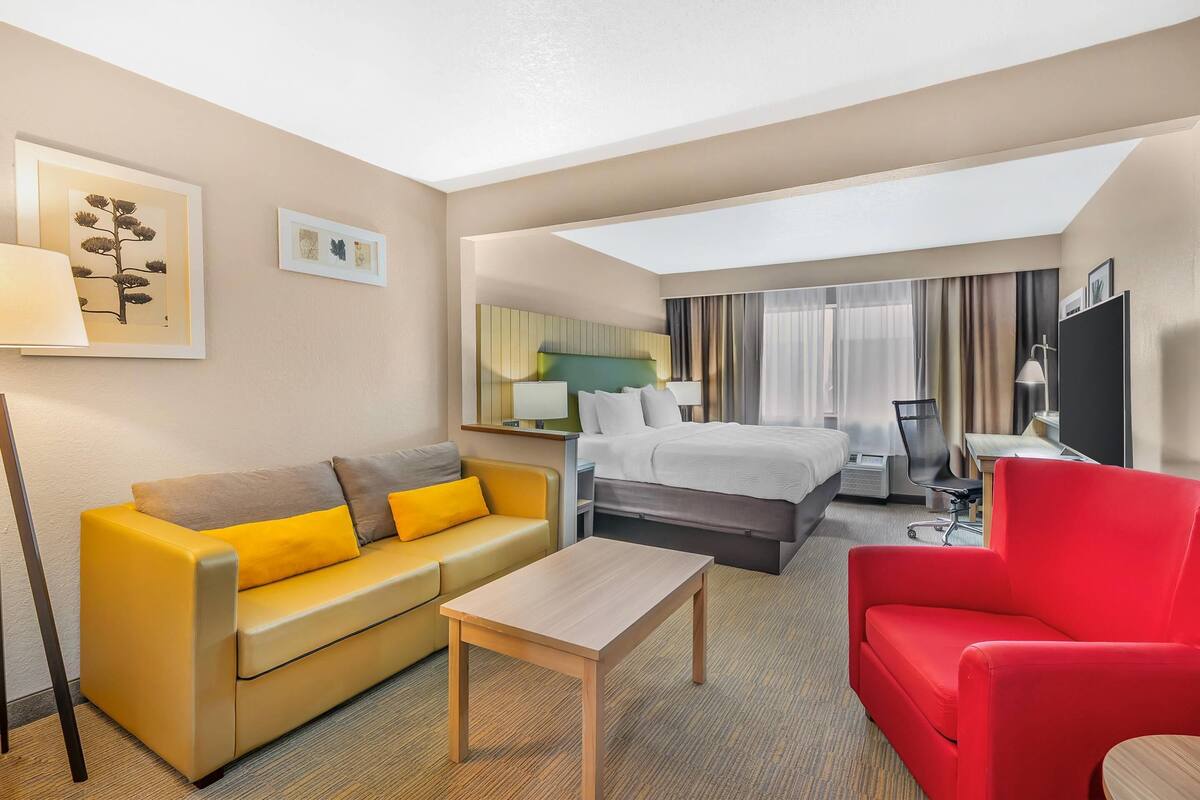 Room, 1 King Bed, Accessible, Non Smoking | Individually decorated, individually furnished, desk, laptop workspace