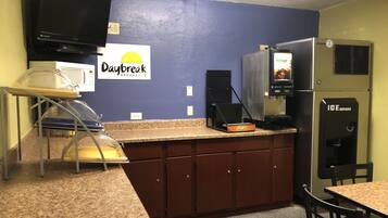 Free daily on-the-go breakfast