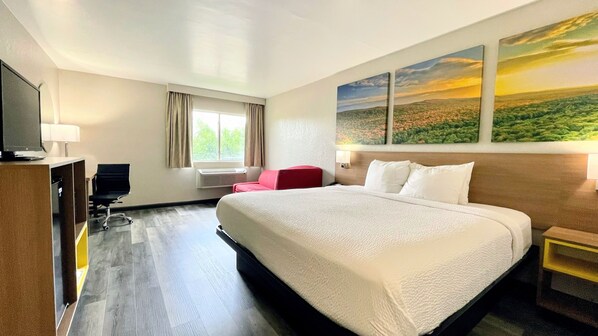 Desk, iron/ironing board, free WiFi, bed sheets