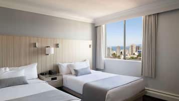 Premium Studio, 2 Double Beds | Egyptian cotton sheets, premium bedding, pillowtop beds, in-room safe