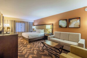 Suite, 1 King Bed, Non Smoking | Living area | TV