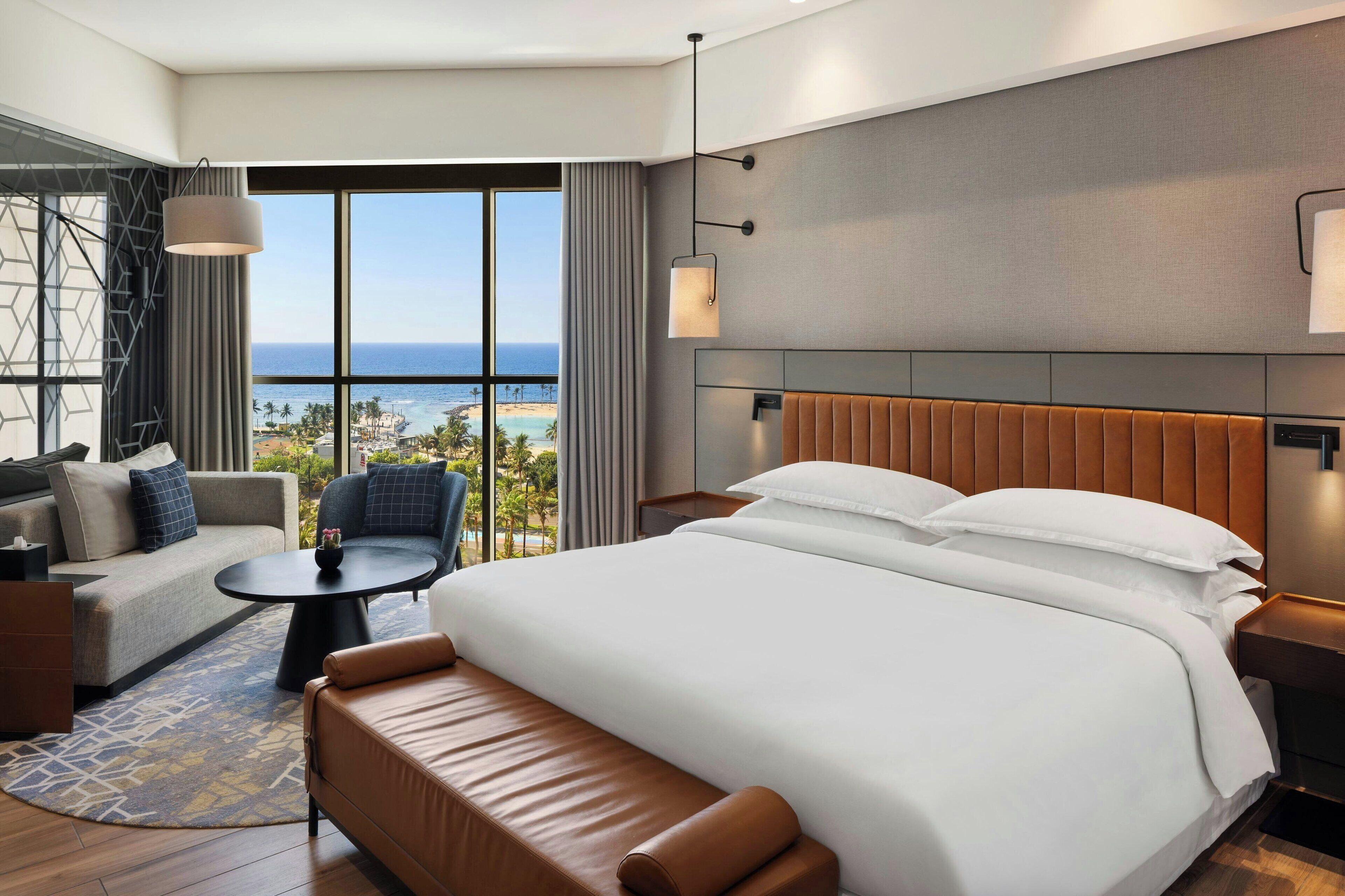 Club Suite, 1 Bedroom, Sea View | Pillowtop beds, minibar, in-room safe, desk