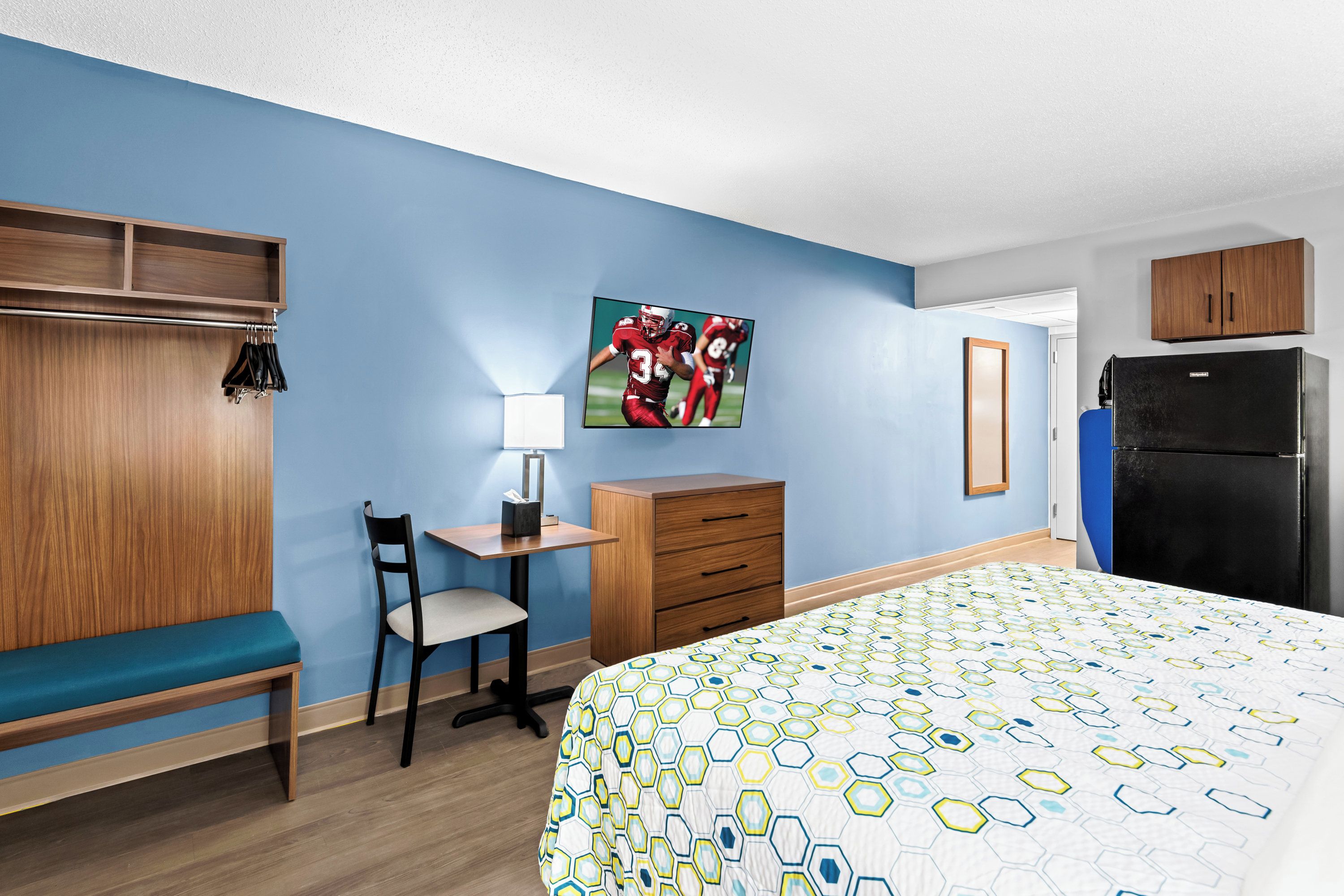 Blackout drapes, iron/ironing board, rollaway beds (surcharge)