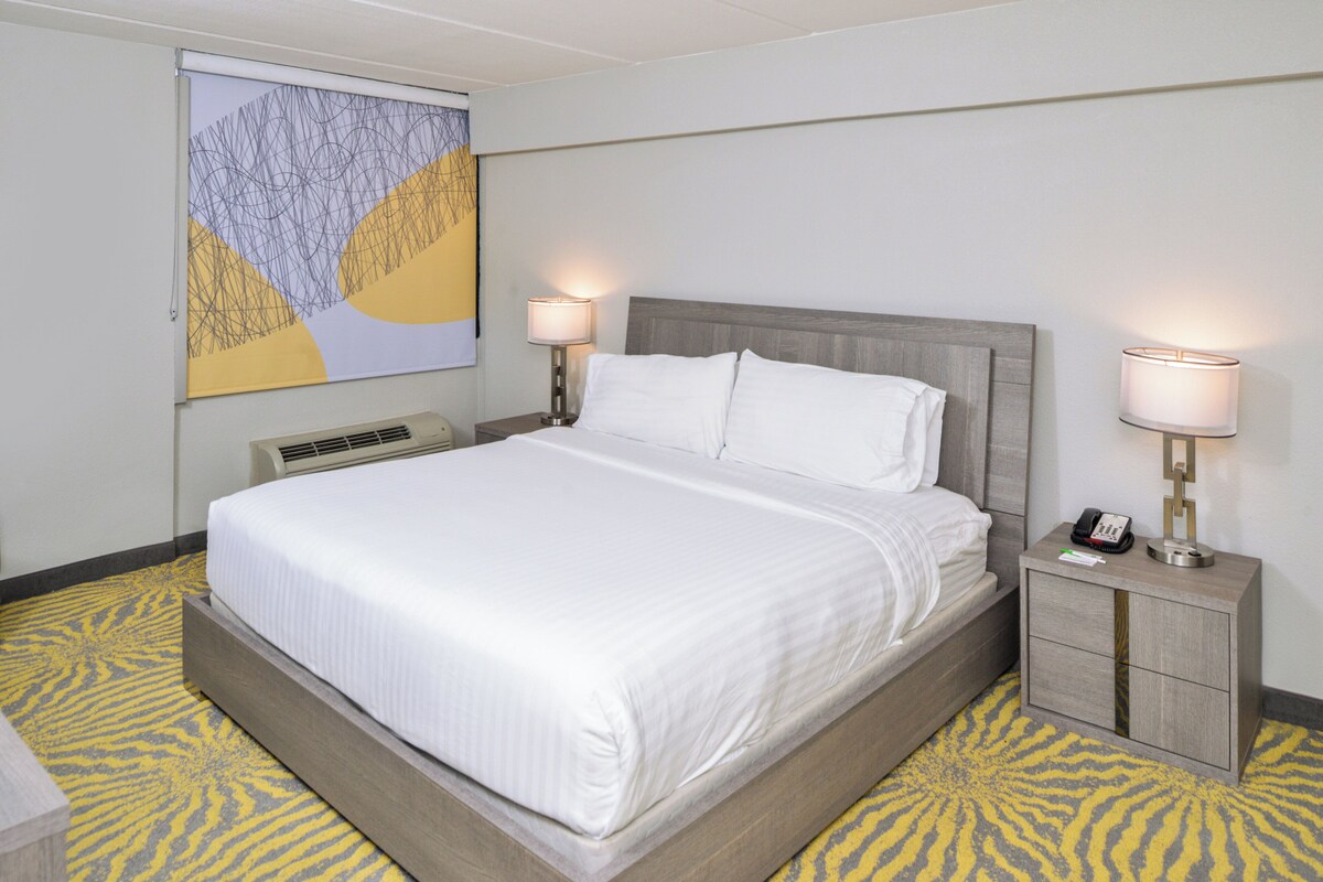 Standard Room, 1 King Bed, Accessible (Mobility, Accessible Tub) | In-room safe, desk, soundproofing, iron/ironing board