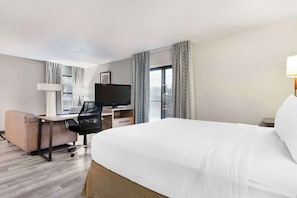 Room, 1 Queen Bed with Sofa bed, Non Smoking | Desk, laptop workspace, blackout curtains, iron/ironing board