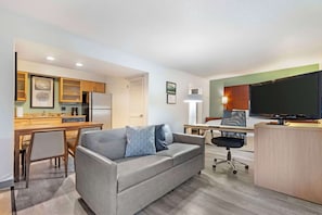 Standard Room, 1 King Bed with Sofa bed, Non Smoking | Desk, laptop workspace, blackout curtains, iron/ironing board