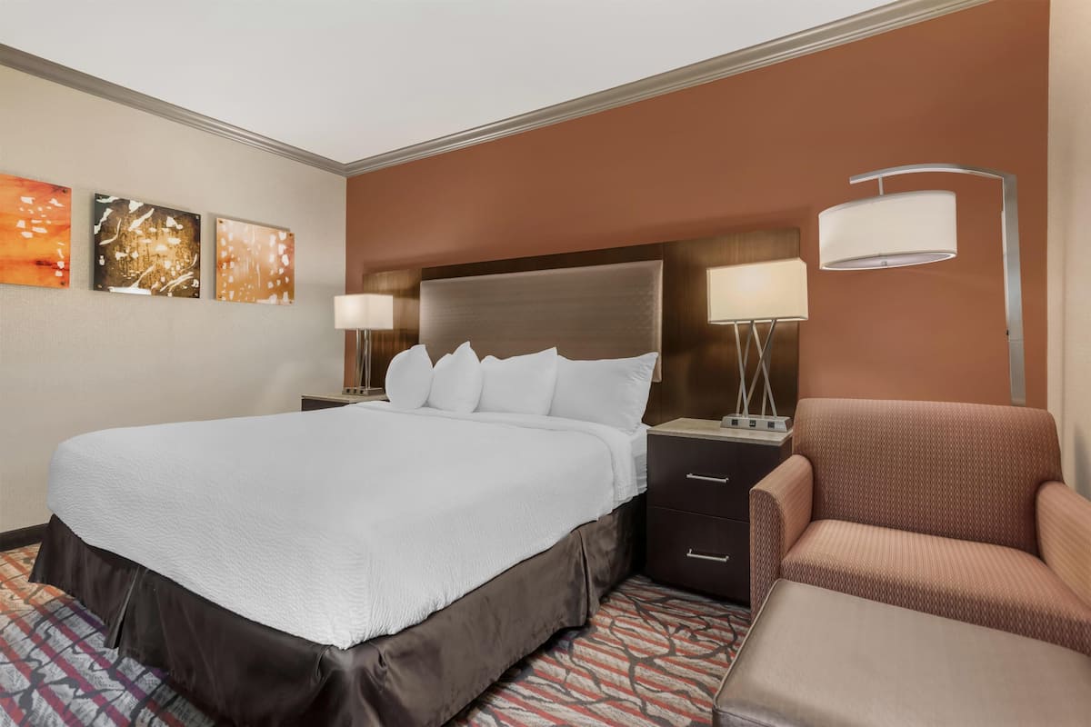 Standard Room, 1 King Bed, Accessible, Bathtub | Premium bedding, desk, laptop workspace, iron/ironing board