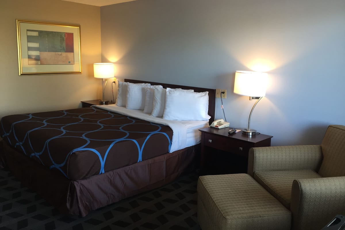Chambre, 1 très grand lit, non-fumeurs | Coffres-forts dans les chambres, Wi-Fi gratuit, draps fournis, réveils