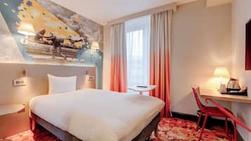 標準單人房 | 低過敏寢具、書桌、熨斗/熨衣板、免費無線上網