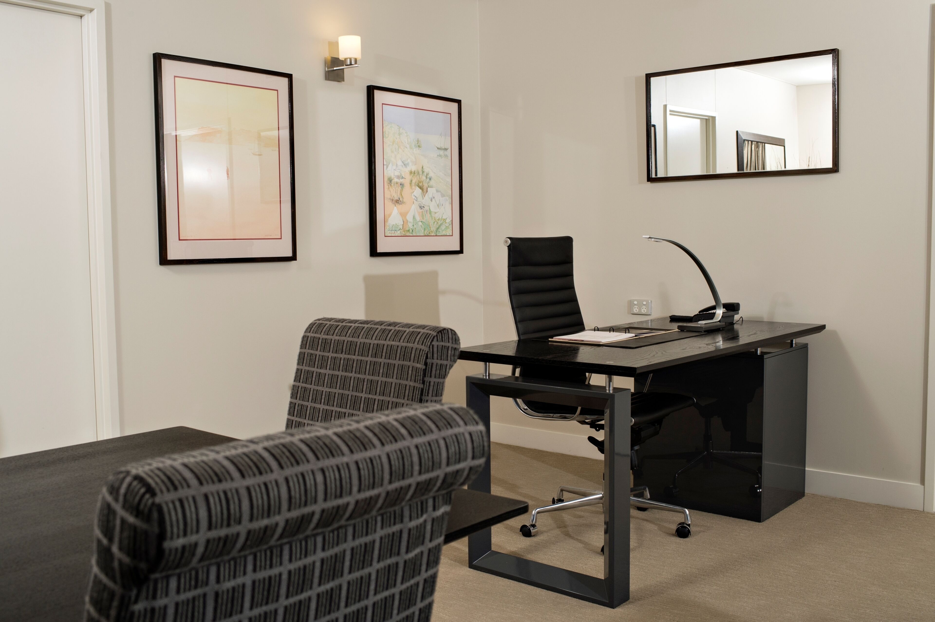 king premier suite | premium bedding, minibar, in-room safe, laptop workspace