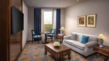 Ropa de cama de alta calidad y minibar