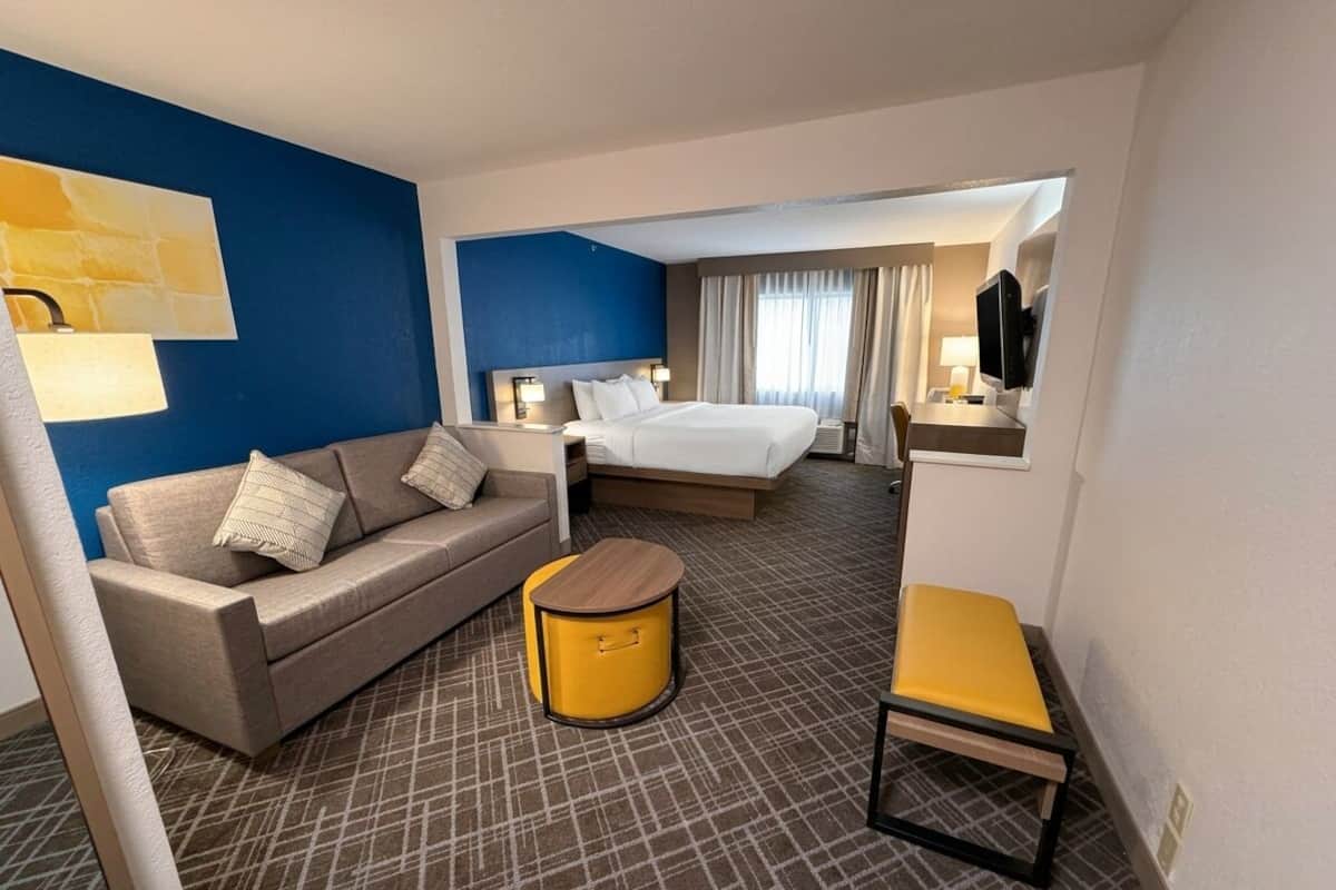 Suite, 1 trÚs grand lit et 1 canapé-lit, non-fumeurs | Bureau, fer et planche à repasser, Wi-Fi gratuit, draps fournis