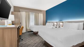 Desk, iron/ironing board, free WiFi, bed sheets