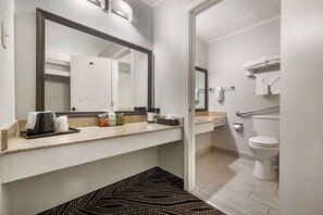 Free toiletries, hair dryer, towels