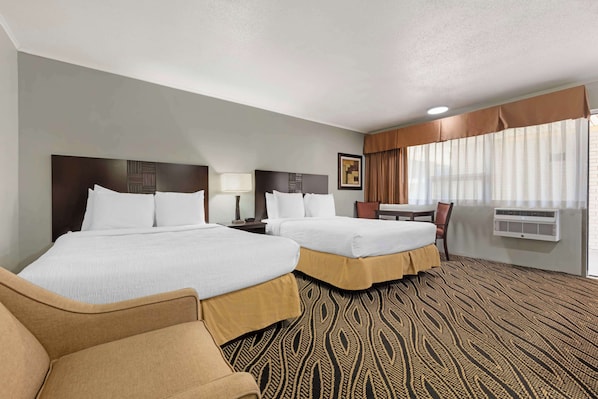 Standard Room, 2 Queen Beds, Smoking | Pillow-top beds, iron/ironing board, free WiFi, bed sheets