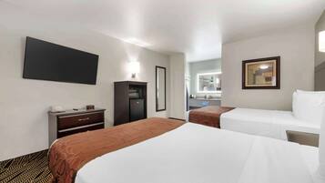 Standard Room, 2 Double Beds, Non Smoking | Pillowtop beds, iron/ironing board, cribs/infant beds, rollaway beds